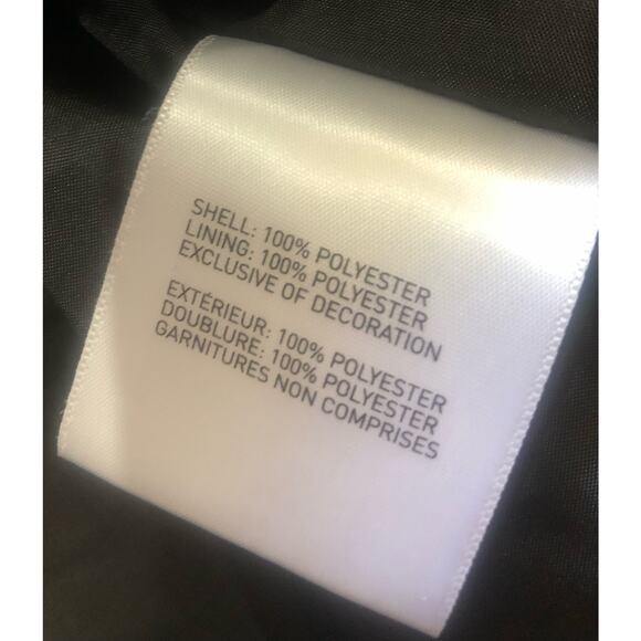 Laundry by Shelli Segal hooded trench coat black/light taupe women's size M - Picture 9 of 11